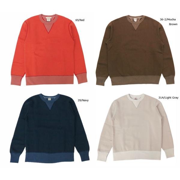 バーンズ BARNS フラットシーマー両Vガゼット・クルーネック