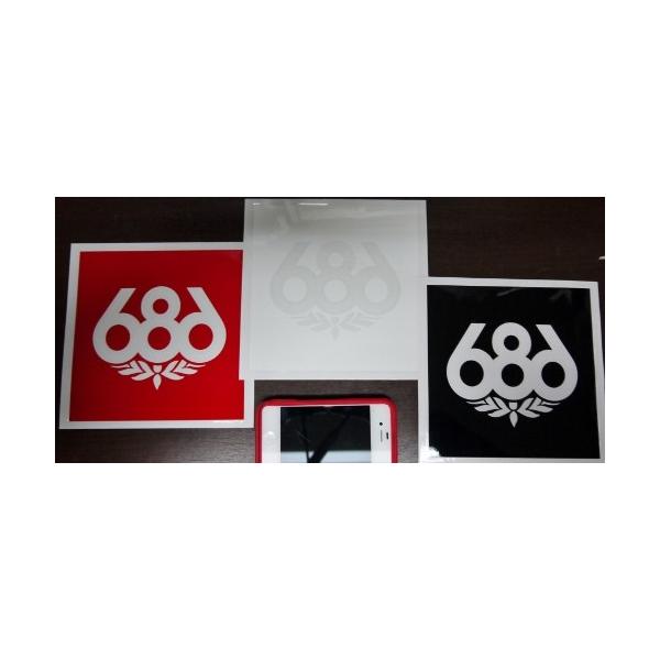送料込み 686 シックスエイトシックス スノーボード knock out logo