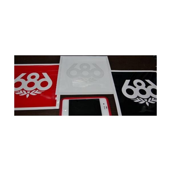 686　シックスエイトシックス　ステッカー 送料込み 686 シックスエイトシックス スノーボード knock out logo