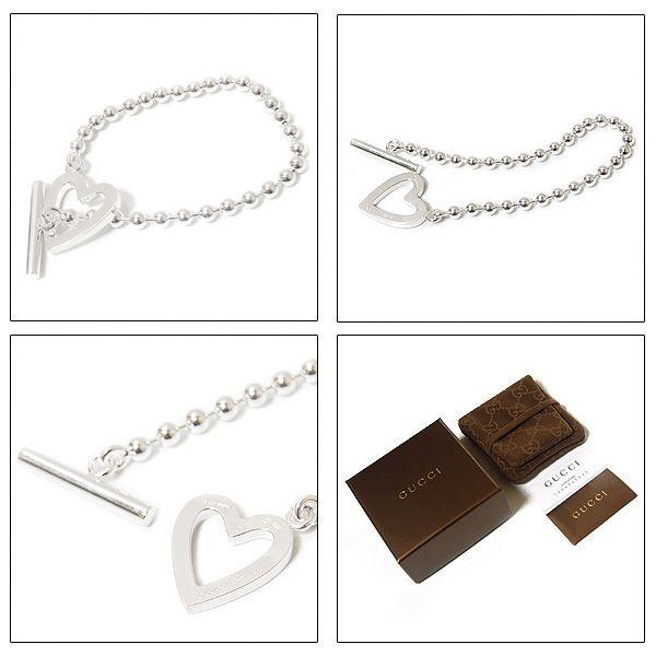 アクセサリー GUCCI GUCCI グッチ ブレスレット レディース ハート ボールチェーン