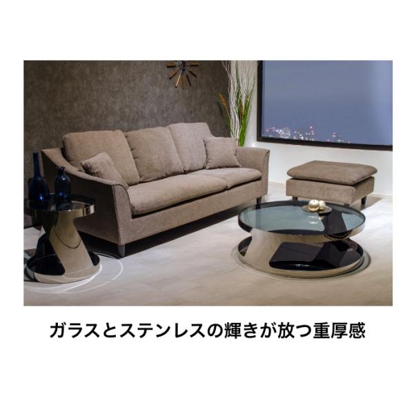 センターテーブル リビングテーブル おしゃれ ガラス 北欧 丸型