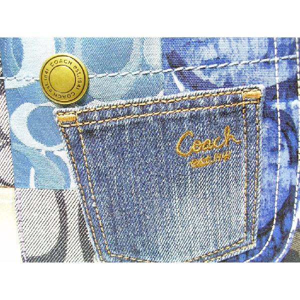 COACH】 コーチ エルゴ シグネチャー パッチワーク トート