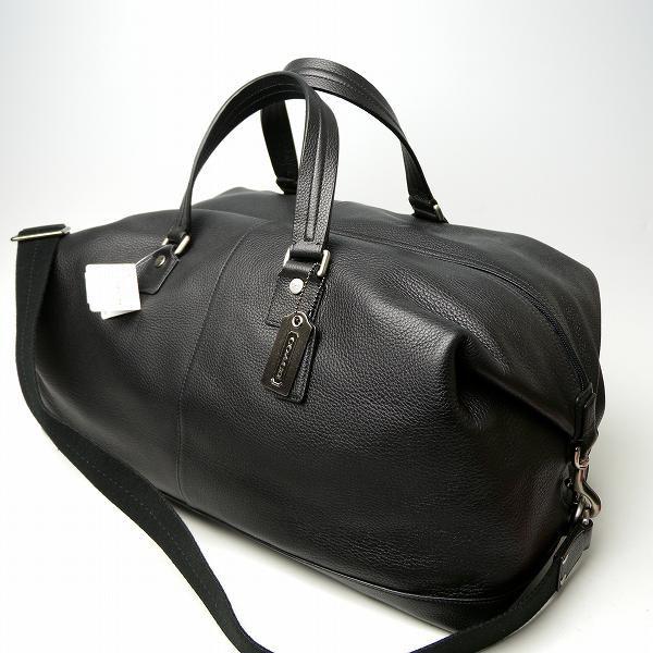 コーチ　ボストンバッグ　COACH ブラック　2WAY COACH コーチ ボストンバッグ 旅行かばん メンズ 2Way レザー