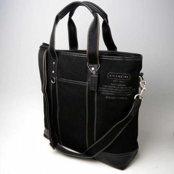 大容量✨コーチ バッグ キャンバス トート 2WAY メンズ 70578 コーチ COACH バッグ キャンバス トート 2WAY メンズ 70578