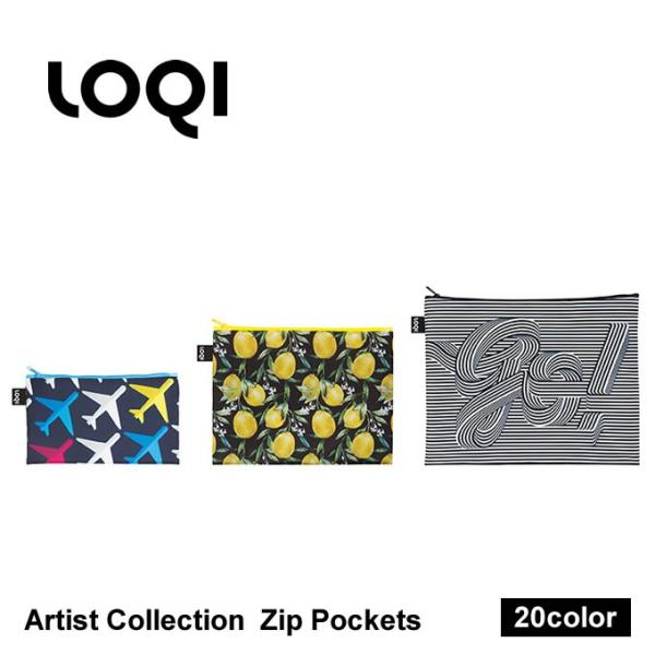 LOQI ローキー ジップポケット Zip Pockets AｒtistCollection メール便で送料無料 /【Buyee】