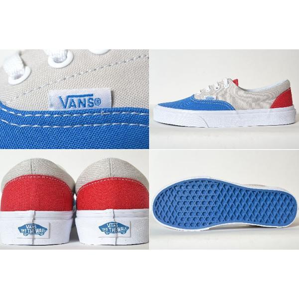 VANS ERA(1966) BLUE/G バンズ エラ ブルー×グレー×レッド メンズ