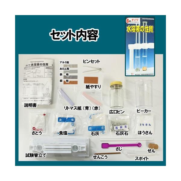 水溶液の性質実験セット 夏休み・冬休みの理科 自由研究,科学工作の