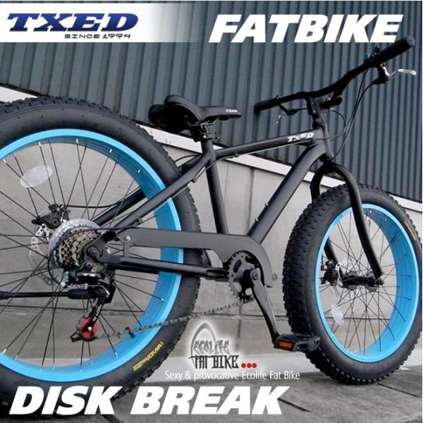 送料無料】ファットバイク ビーチクルーザー 自転車 24インチ FATBIKE