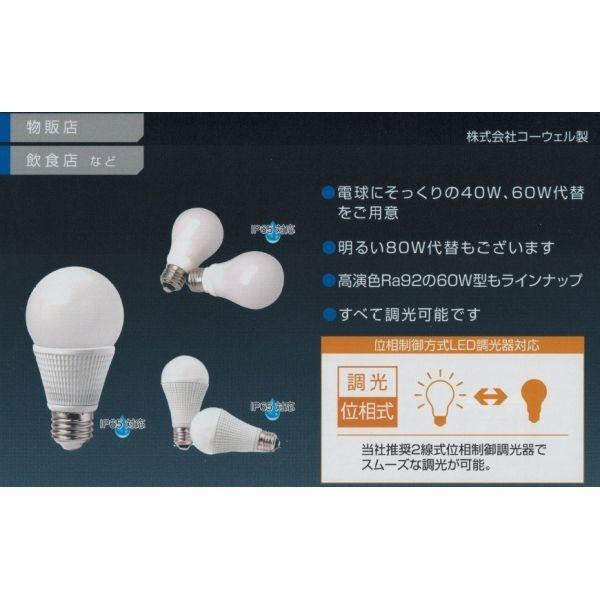 コーウェルシリカ電球LEDランプ80W CW1926H1DM2-10W-2700K 調光対応 