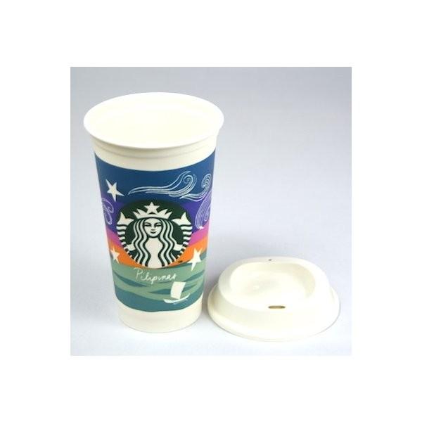 Starbucks スターバックス 海外 フィリピン 限定 プラスチック リユーザブルカップ 16oz マニラ湾の夕陽 美しいサンセット タンブラー  /【Buyee】