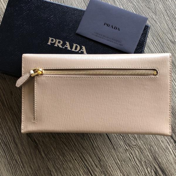 PRADA レター型 長財布 PRADA 長財布 レター型 Foifg Bluette+Az