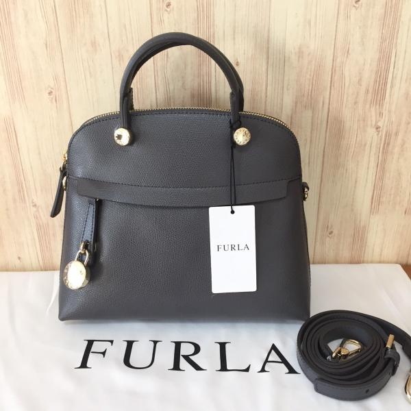 新品 フルラ ハンドバッグ FURLA Piper パイパー S MERCURIO /【Buyee