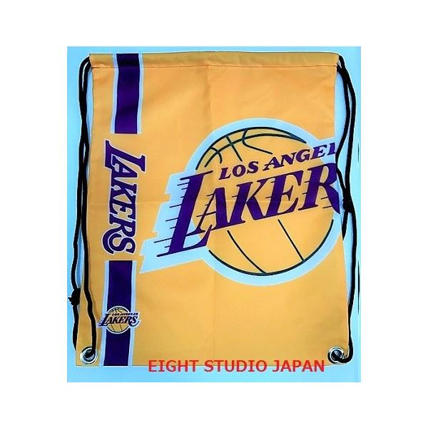 ロサンゼルス レイカーズのナップサック NBA LAKERS 巾着 バック