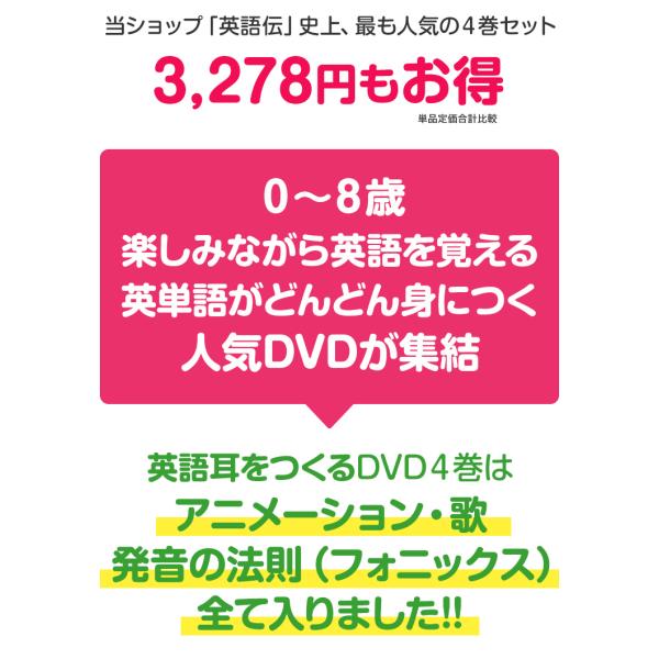 NEW Goomies と Pinkfong DVD 4巻 セット 幼児 子供 英語 教材