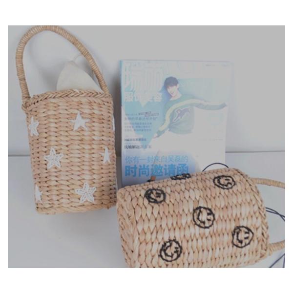 かごバッグ(星) FREDY & GLOSTER｜ラメ星刺しゅうカゴバッグ | Rakuten Fashion