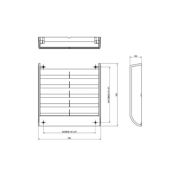 ダイキン エアコン室外機用風向調整板 KPW063B4 /【Buyee】 Buyee