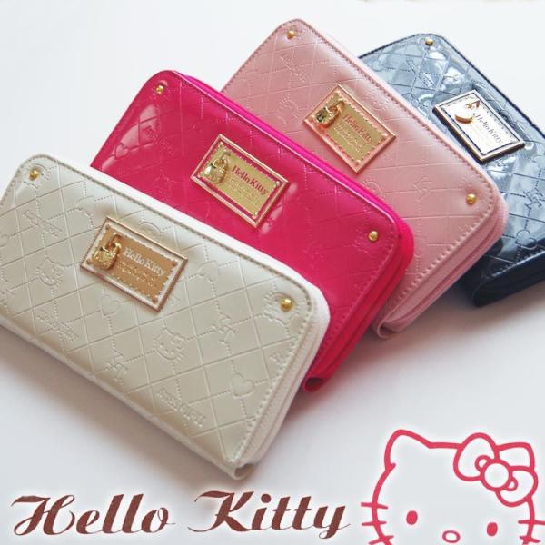 新作HELLO KITTYラウンドファスナー長財布／ハローキティ長財布( 新作