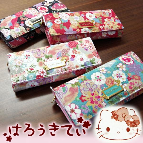 新品 ハローキティ和柄長財布 サンリオ 匿名配送