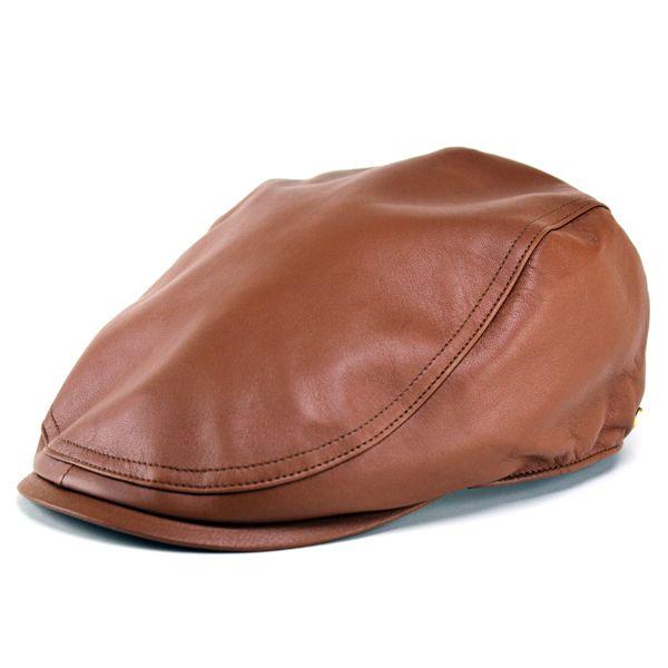 Borsalino ボルサリーノ　羊革　ハンチング　ダークブラウン 帽子 メンズ ハンチング ボルサリーノ Borsalino シープスキン