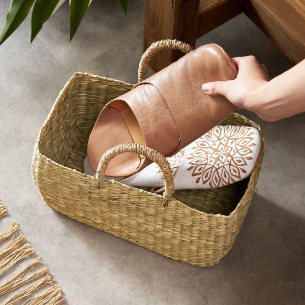 バスケット かご トートバッグ 収納 おしゃれ かごバスケット 取っ手
