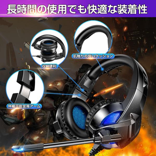 密閉型ゲーミングヘッドセット ヘッドホン有線 折り畳み式 操作 密閉型ゲーミングヘッドセット ヘッドホン有線 折り畳み式 操作