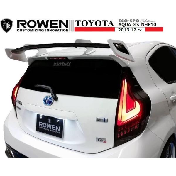 M's】 トヨタ アクア G's リア ウイング ／ ROWEN ／ ロエン エアロ ／／ ルーフ スポイラー ／ TOYOTA AQUA Gs  NHP10 1T014R00 ジーズ ジーエス /【Buyee】