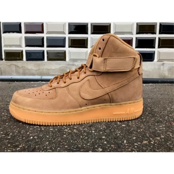 Mens Nike Air Force 1 High '07 LV8 Wheat Flax Gum Brown 882096-200 