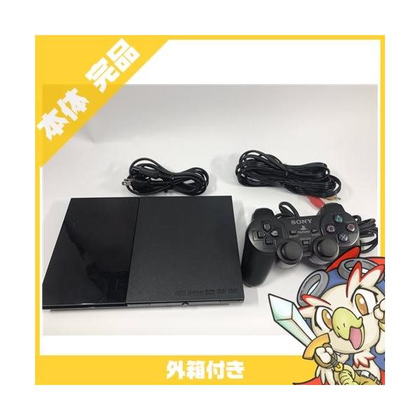 PS2 プレステ2 本体中古付属品完備SCPH-90000CB チャコール・ブラック