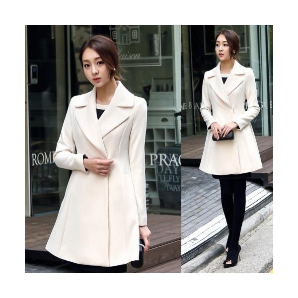 Aライン コート レディース 2018冬 服 きれいめ 黒 白 コート