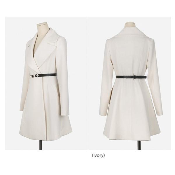 Aライン コート レディース 2018冬 服 きれいめ 黒 白 コート