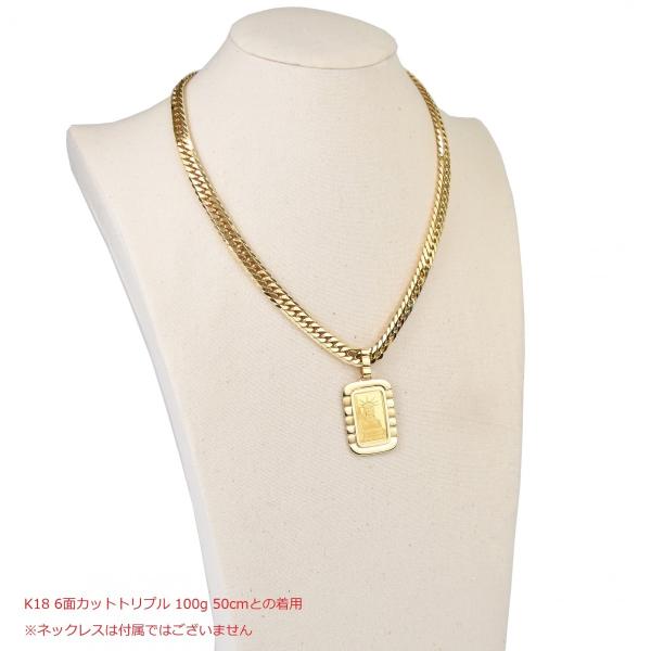 純金 10g リバティ インゴット K24 ペンダントトップ 自由の女神