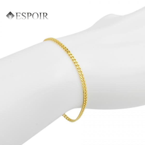 純金 喜平 ブレスレット K24 2面カット 約3.7g 18cm 造幣局検定マーク