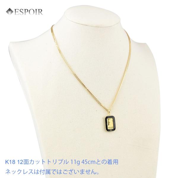 純金 1g マリア インゴット K24 ペンダントトップ K18デザイン枠