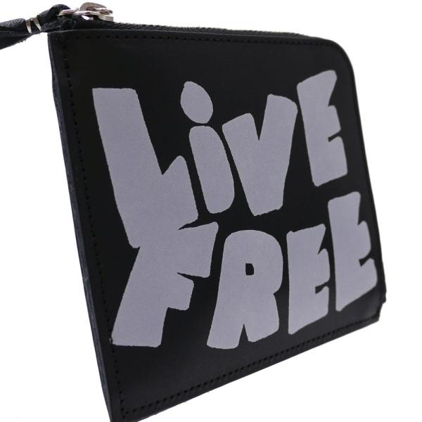 comme des garçons wallet live free レザー　黒 COMME des GARCONS(コムデギャルソン) live free ZIP Wallet