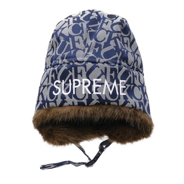 シュプリーム SUPREME Fuck Jacquard Trooper (ボンバーハット) BLUE 