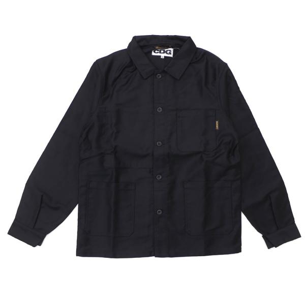 シーディージー CDG コムデギャルソン COMME des GARCONS x LE LABOUREUR WORK JACKET ワーク ジャケット  BLACK 【新品】 216001576041 OUTER /【Buyee】