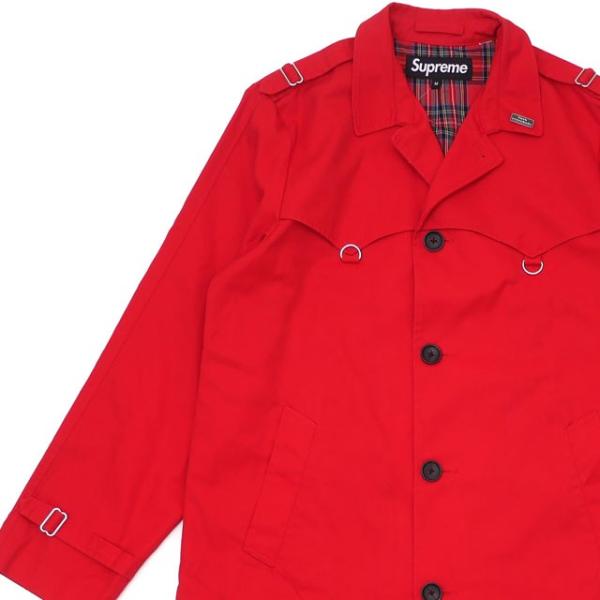 シュプリームSUPREME D-Ring Trench Coat トレンチコートRED レッド赤