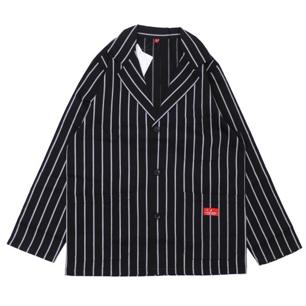 新品 クックマン Cookman Chef Lab Jacket Stripe ラボ ジャケット 