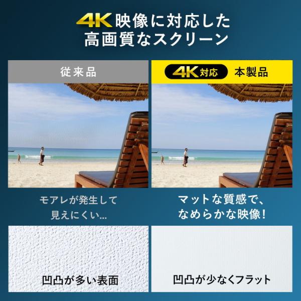 プロジェクタースクリーン 吊り下げ 100インチ ワイド 4K 高画質