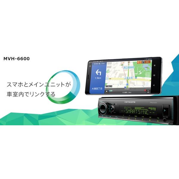 パイオニア MVH-6600 カーオーディオ 1Dメインユニット