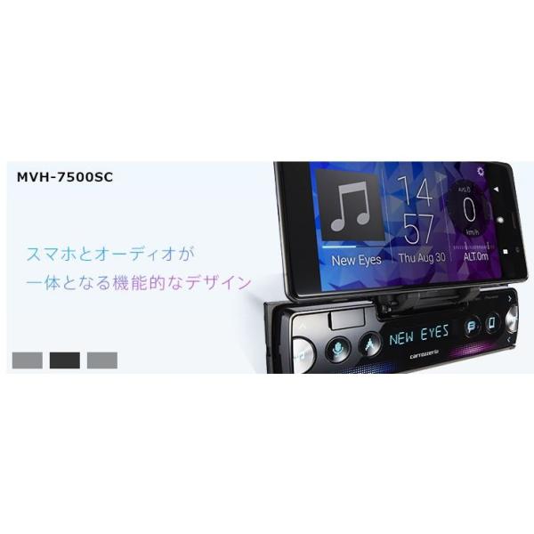 パイオニアMVH-7500SC USB/Bluetooth/チューナーDSPメインユニット