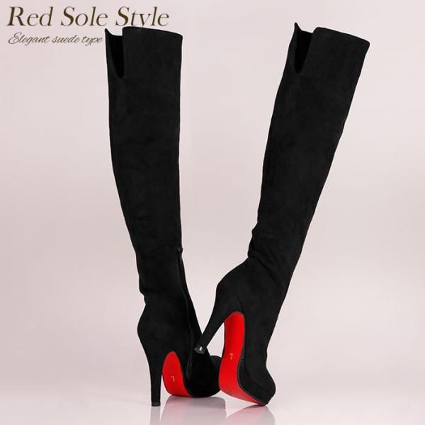 mongdodo] ニーハイブーツ ロングブーツ レディース