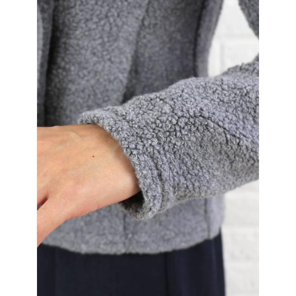 JAMES PERSE(ジェームスパース)ウールコットン スタンドカラー ボア  