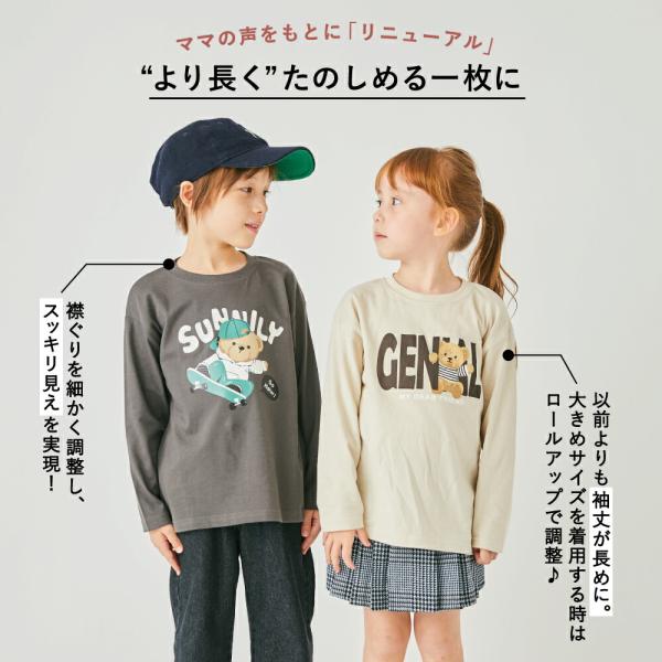 長袖Tシャツ子供服プリントロンT キッズ長袖Tシャツ女の子男の子ベビー