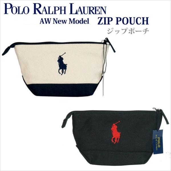 新作入荷 ポロ ラルフローレン ジップポーチ POLO RALPH LAUREN ZIP