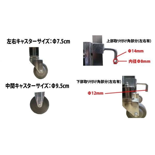 タカショー シェード用 調整機能付柱 H25 φ60×L2900 (ダーク