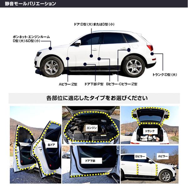 風切り音防止テープ ドアモール エッジモール 静音化 静音モール 気密性アップ 防水 防塵 ドア閉鎖音 雨の侵入を防ぐ ドア トランク ボンネット  /【Buyee】 Buyee - Japanese Proxy Service | Buy from Japan!