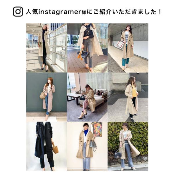 トレンチコート レディース スプリングコート S~3L ロング 秋