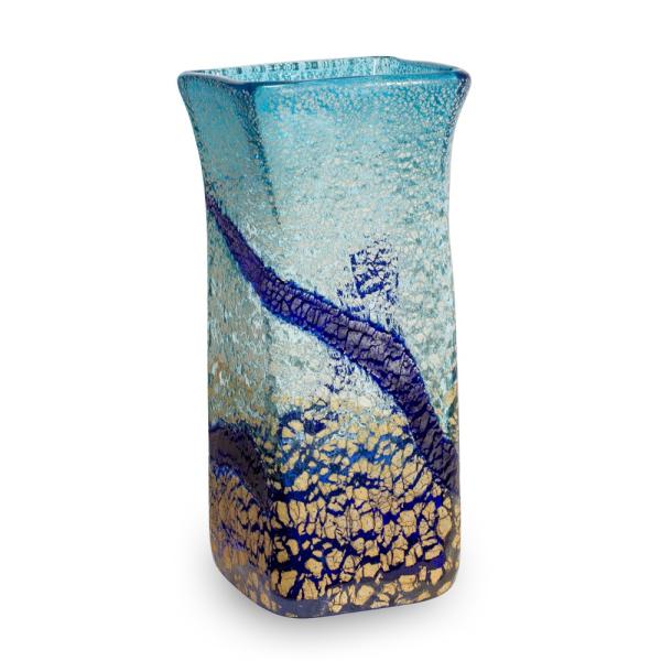 高さ32センチ琉球ガラス花瓶 - 花瓶