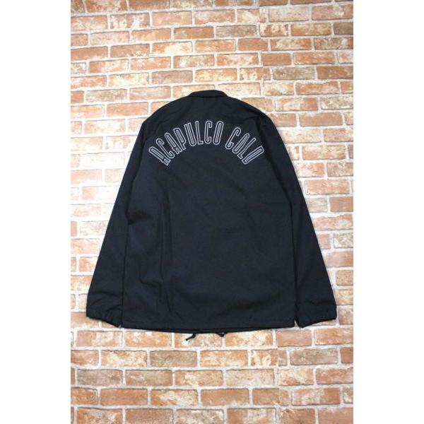 acapulco gold【アカプルコゴールド】Lombardi Coaches Jacket Black